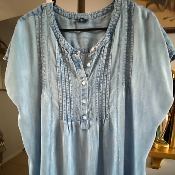 J Jill, size large, denim oversized top - Picture 4 of 4